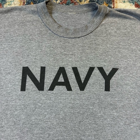 Vintage U.S NAVY Spellout T-shirt Size XL - Picture 4 of 5